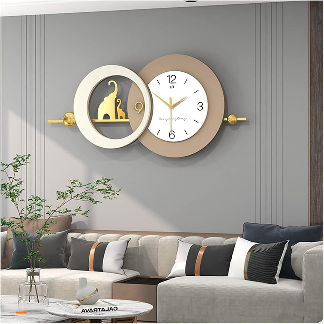Luxury Nordic Overlapping Ring Wall Clock by writingsonthewall