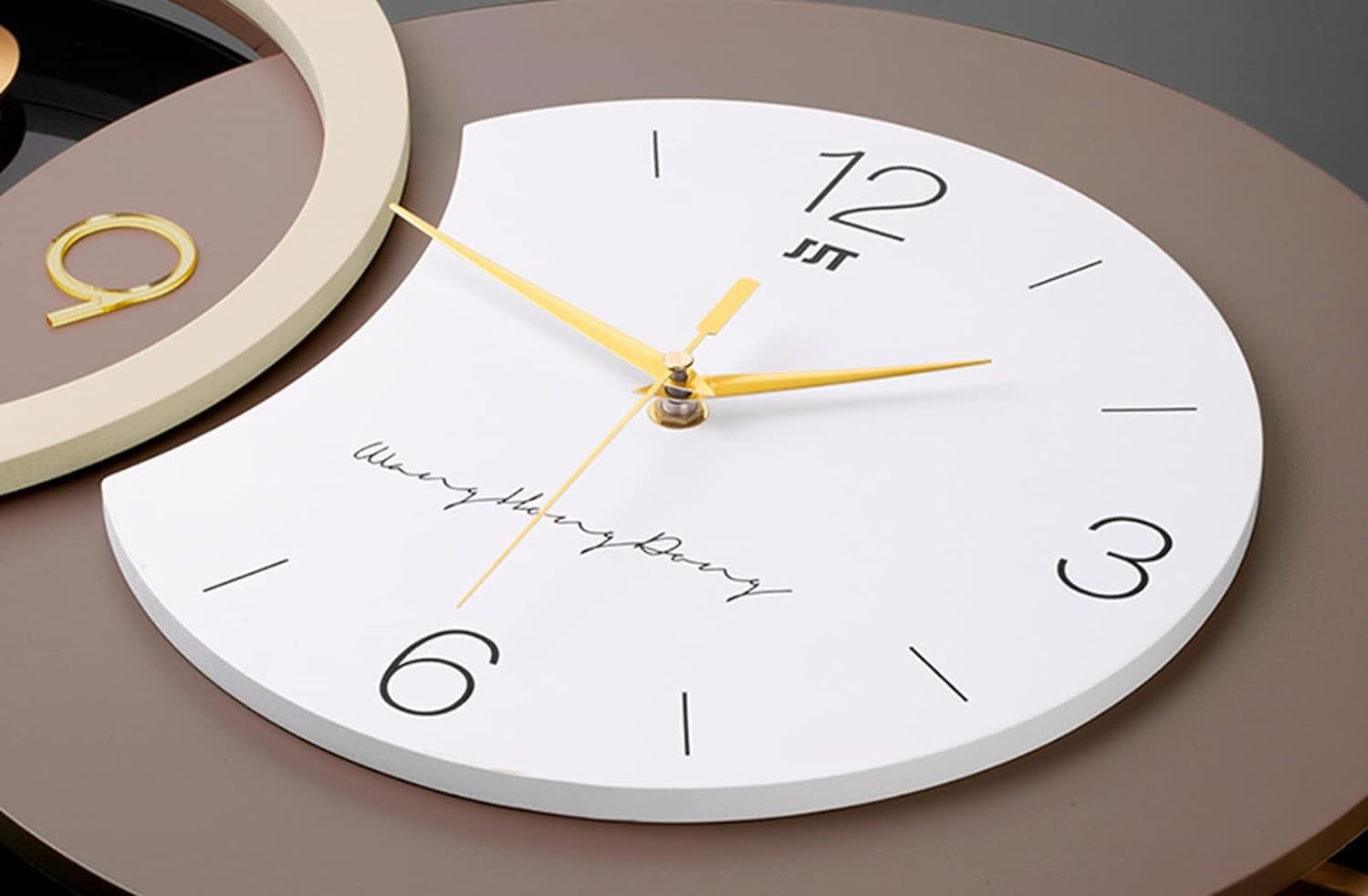 Luxury Nordic Overlapping Ring Wall Clock by writingsonthewall