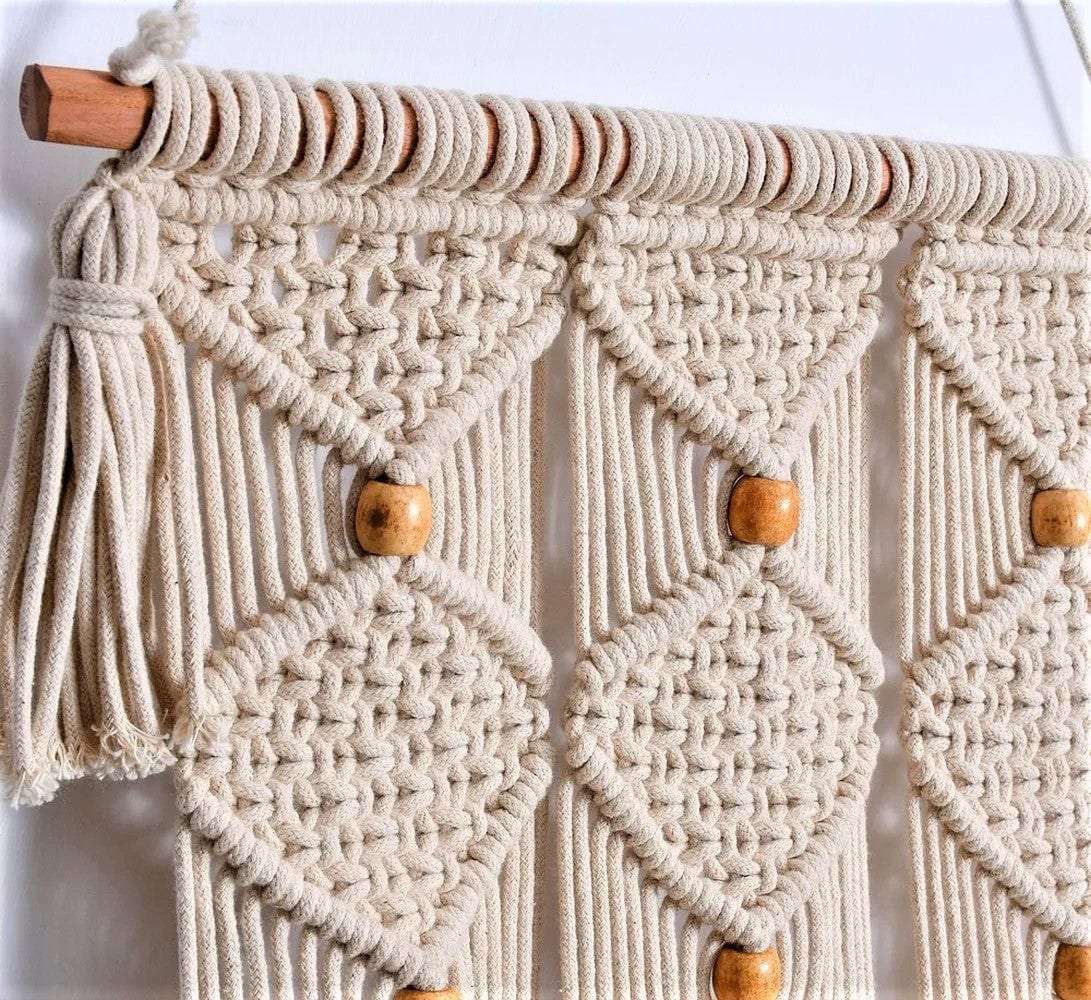 Macrame 3-in-1 Plant Hanger Writings On The Wall Wall Hanging