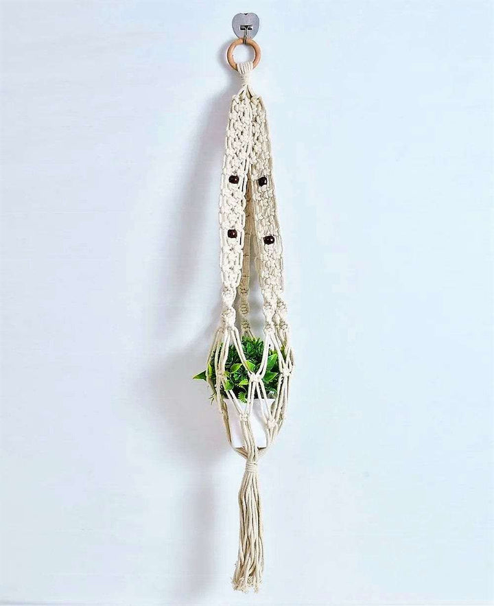 Macrame Chain Locking Plant Hanger Writings On The Wall Wall Hanging