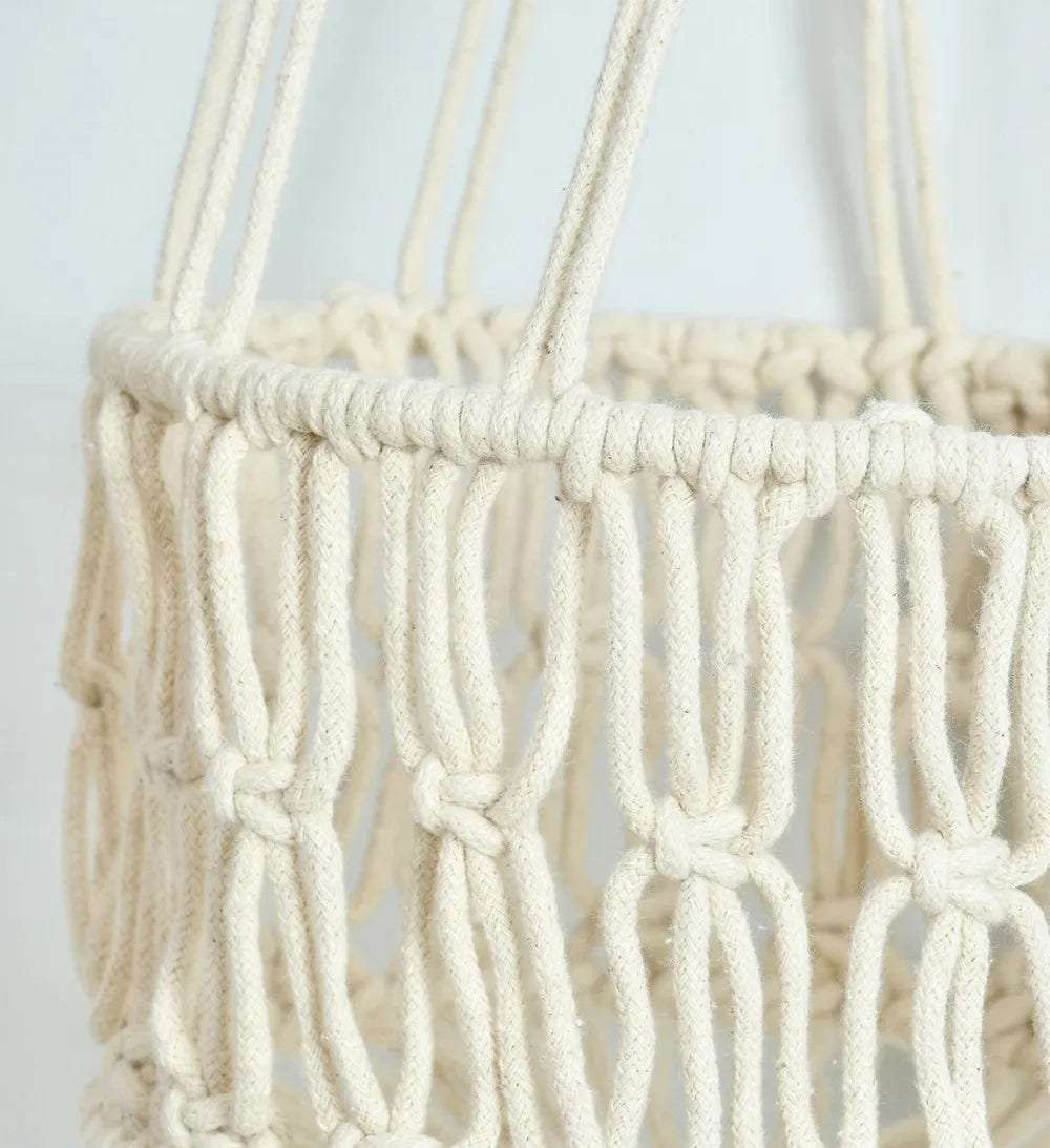 Macrame Fence Planter Hanger Writings On The Wall wall hanging