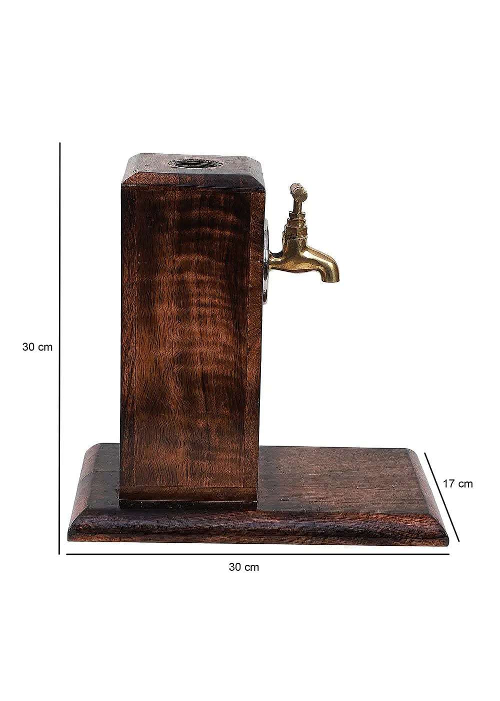 Mango Wood And Brass Drink Dispenser Writings On The Wall bestseller