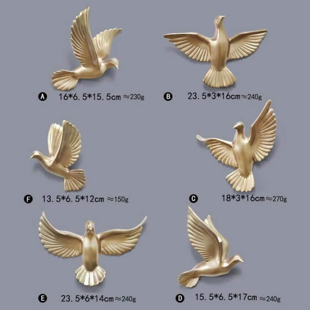 Metal Birds Wall Hanging - Set of 5 Writings On The Wall Wall Hanging