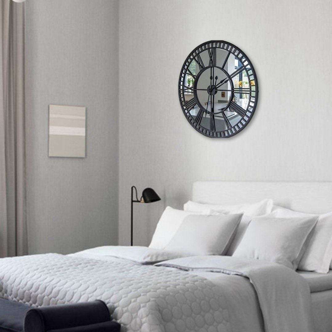 Mirror Wall Clock Writings On The Wall Metal Wall Clock