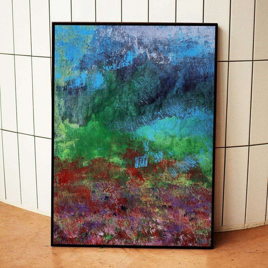 Misty Meadows - Acrylic on Canvas Painting Writings On The Wall Oil Painting