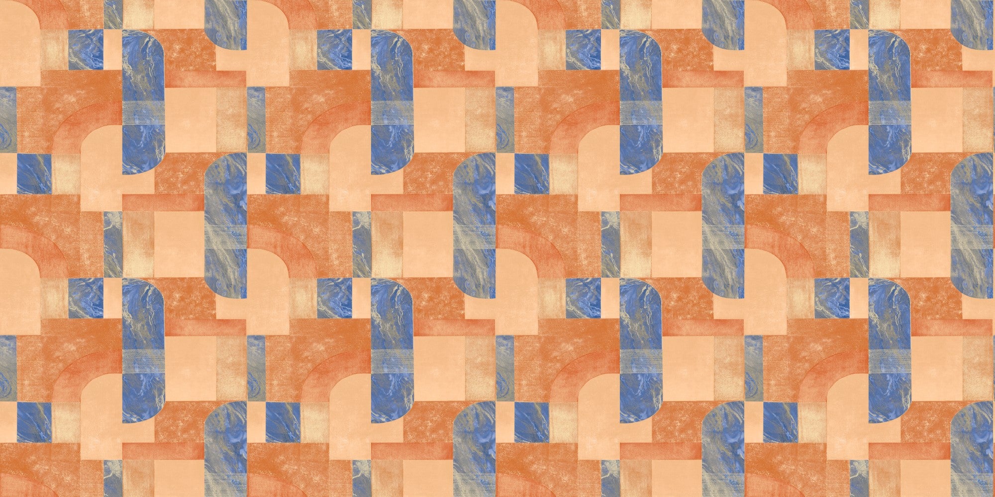 3D Illusion- Orange Wallpaper