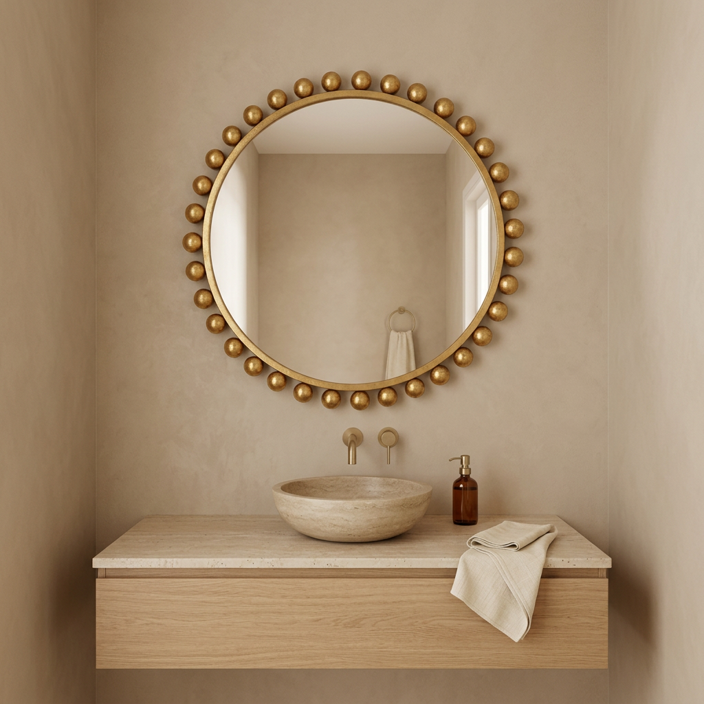 Pearl Necklace Wall Mirror