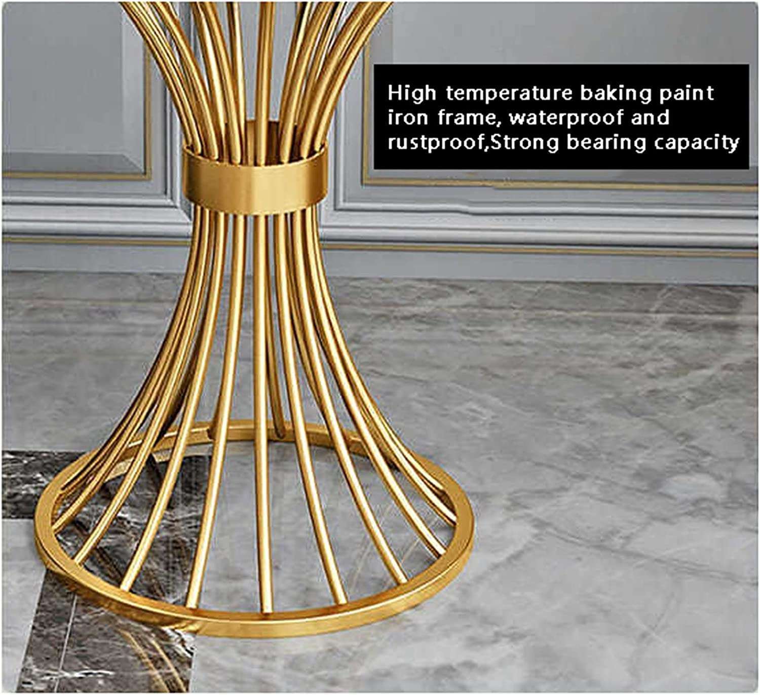 Piped Design Side Table with Marble Top Writings On The Wall bestseller