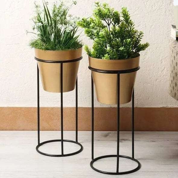 Pot Shape Planter - Set of 2 Writings On The Wall home decor