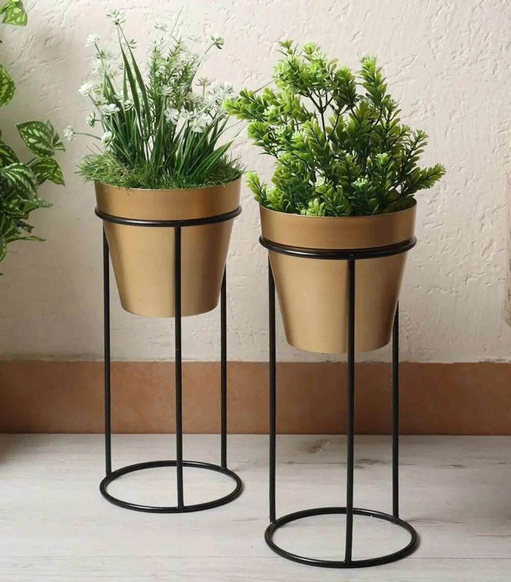 Pot Shape Planter - Set of 2 Writings On The Wall home decor