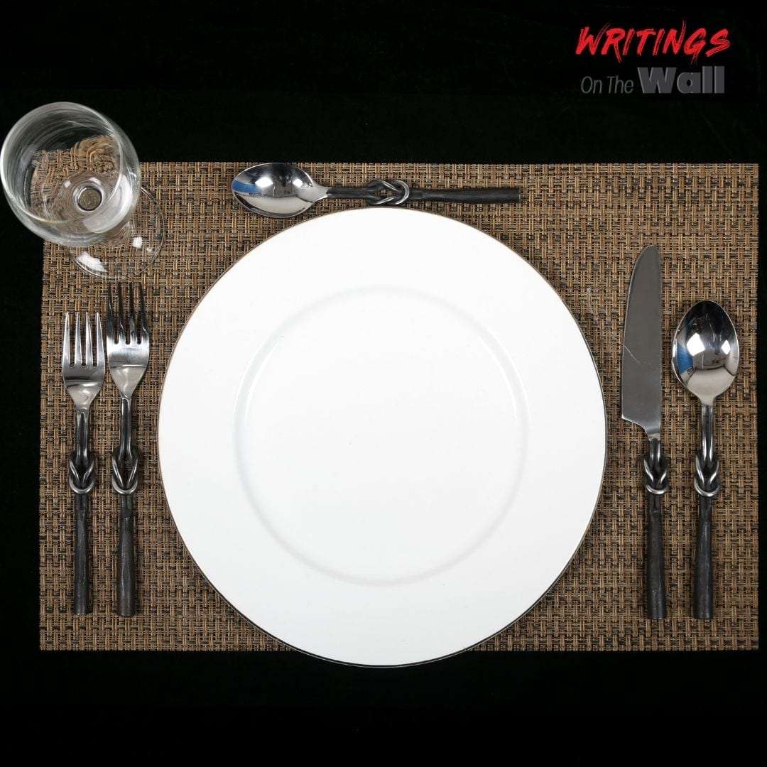 Premium Silverware - Vesta - The one with Knot Design Writings On The Wall Kitchen & Dining