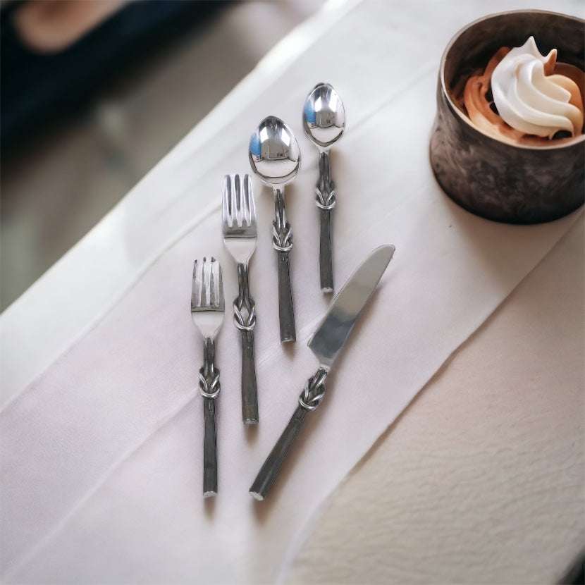 Premium Silverware - Vesta - The one with Knot Design Writings On The Wall Kitchen & Dining