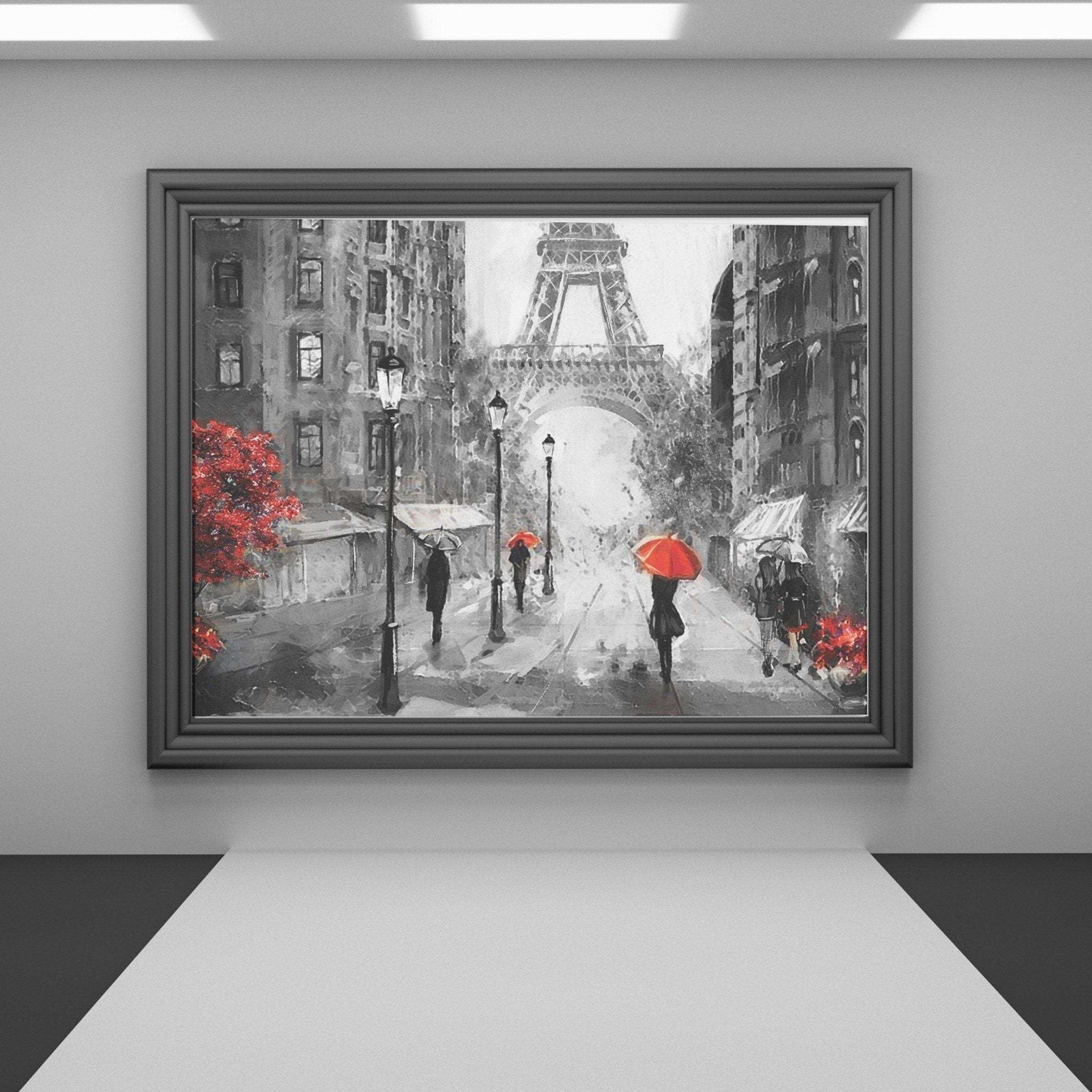 Buy Red Umbrella and Eiffel Painting | Eiffel Tower Red Umbrella ...