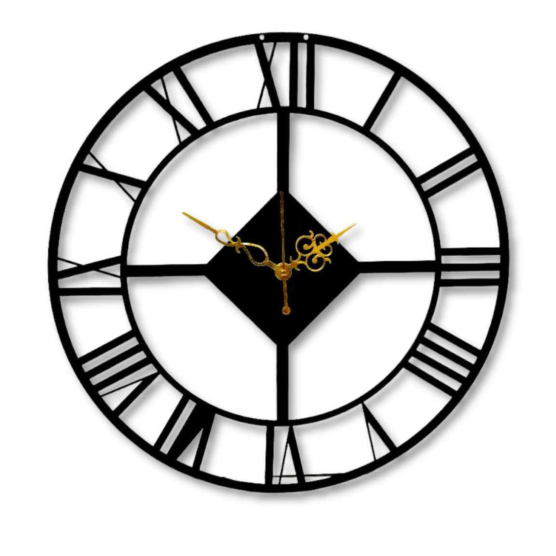 Roman Numbers Minimal Designer Wall Clock Writings On The Wall Metal Wall Clock