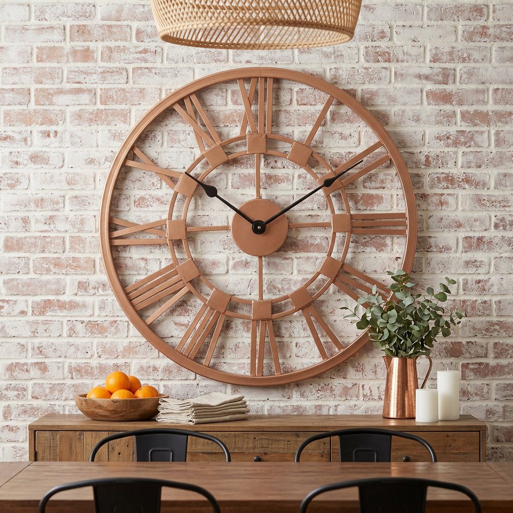 Rose Gold Designer Wall Clock