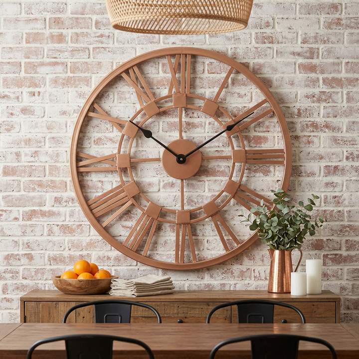 Rose Gold Designer Wall Clock