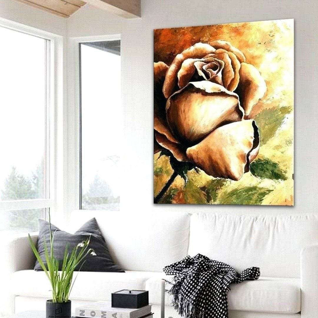 Rose Oil Painting Writings On The Wall Oil Painting