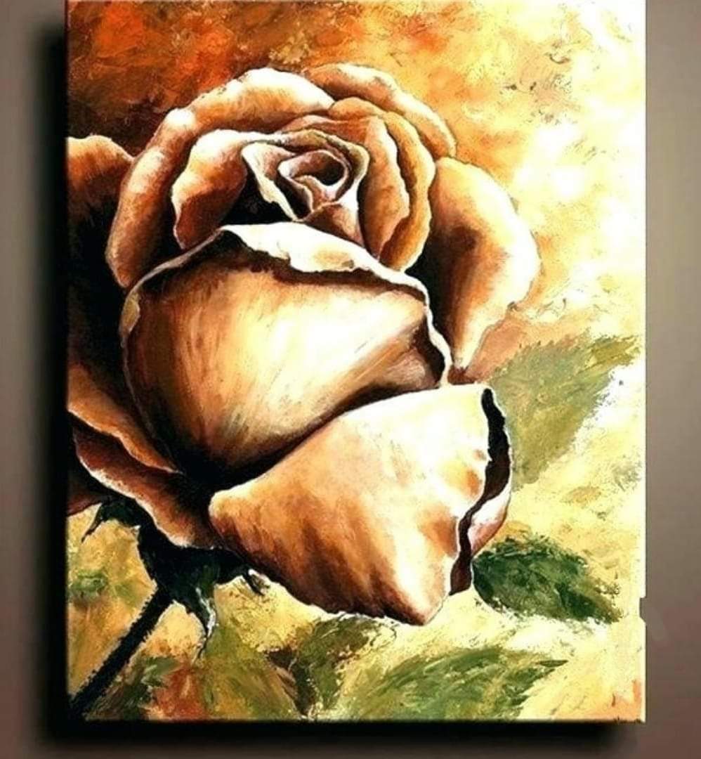 Rose Oil Painting Writings On The Wall Oil Painting