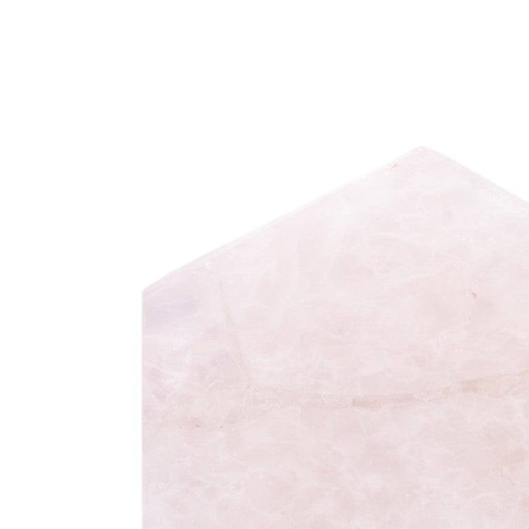 Rose Quartz Hexagon Coasters - Set of 4 Writings On The Wall Coasters
