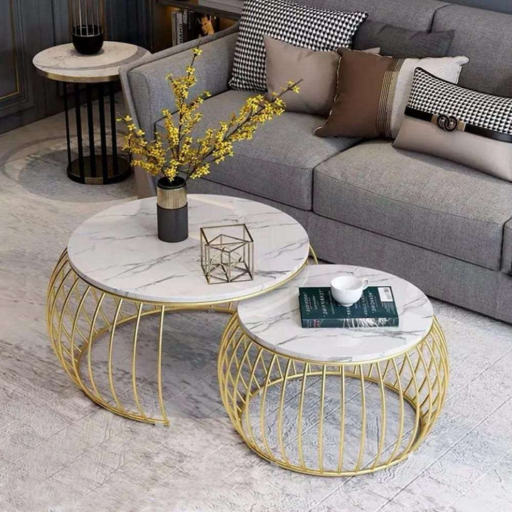 Round Nesting Coffee Table Set - Style 1 Writings On The Wall Coffee Tables