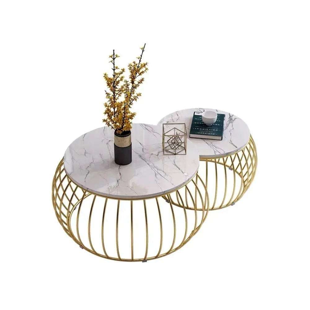 Round Nesting Coffee Table Set - Style 1 Writings On The Wall Coffee Tables