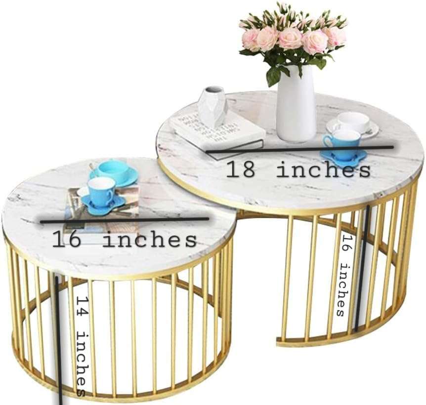 Round Nesting Coffee Table Set - Style 3 Writings On The Wall Coffee Tables