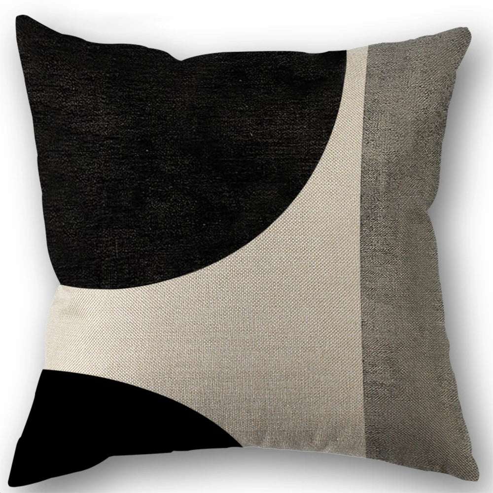 1/4pcs Abstract Geometric Throw Pillow Covers 45X45cm Modern Boho Black And White Decorative Cushion Cases Home Decor Writings On The Wall 