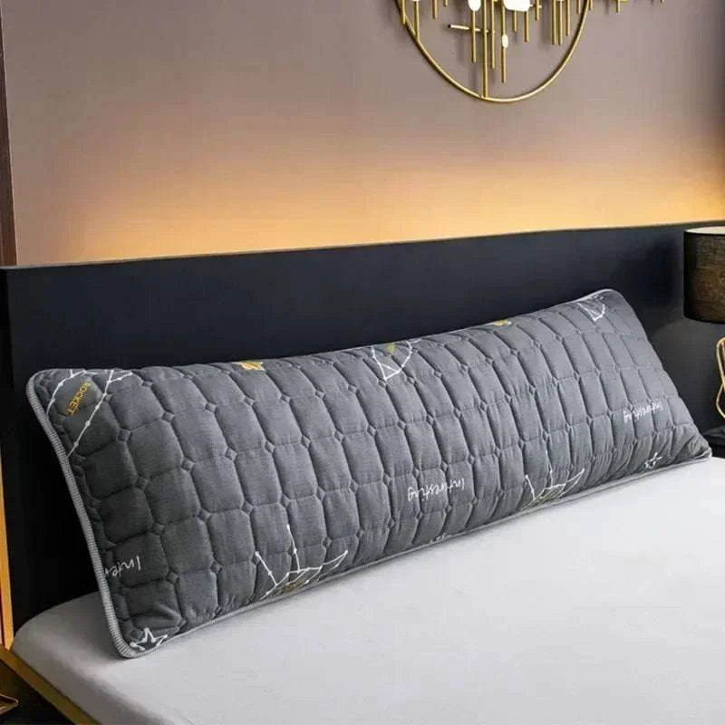 Solid Color Quilted Design Long Pillowcase Bedding Body Pillow Cover Pillow Case For Healthy Standard 48*120cm/48*150cm/48*180cm Writings On The Wall 