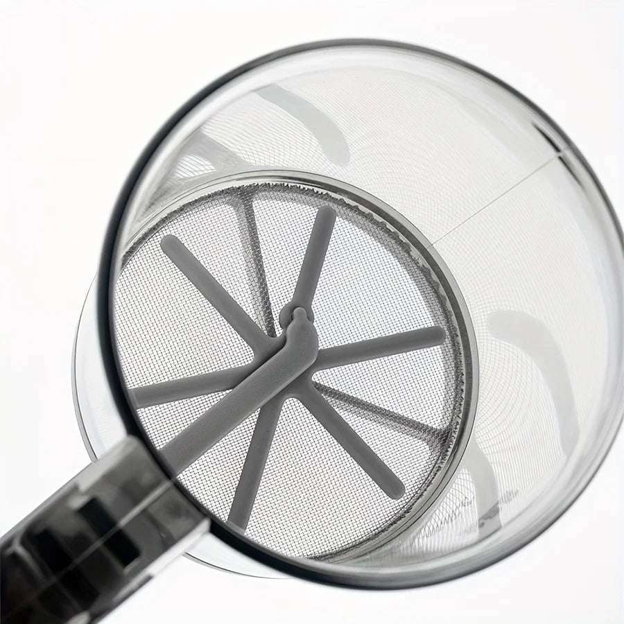 Semi-Automatic Flour Sifter With Hand Press Design Transparent Flour Sieve Non-stick Baking Tools Kitchen Gadgets Accessories Writings On The Wall 