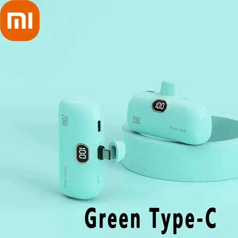 Xiaomi Mijia 30000mAh Mini Portable Power Bank Capsule Mobile Power Supply Emergency External Battery Fast Charger For iPhone 16 Writings On The Wall 