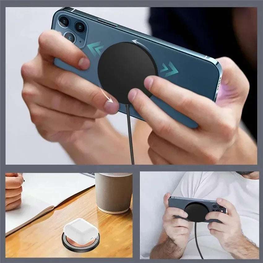 100W Magnetic Wireless Charger Pad Phone Chargers For iPhone 15 14 13 Pro Max Airpods Portable Macsafe PD Fast Charging Station Writings On The Wall 