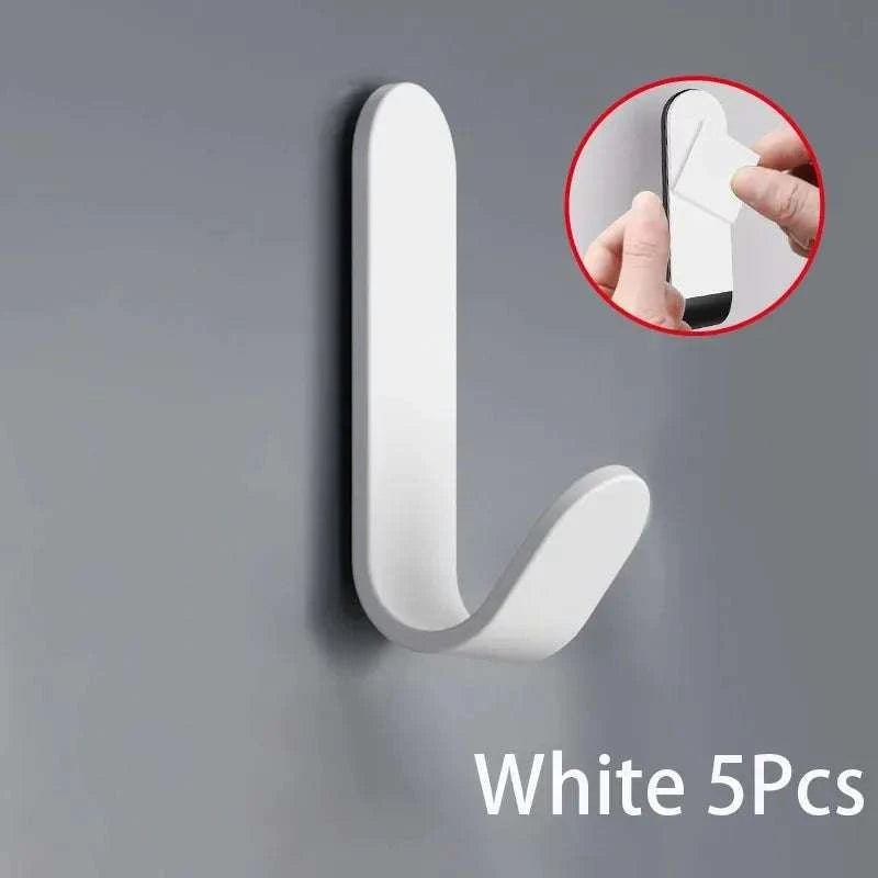 Self Adhesive Strong Wall Organizer Hook Behinddoor Key Cloth Hanger Hook Bathroom Robe Towel Holder Rack Kitchen Home Organizer Writings On The Wall 