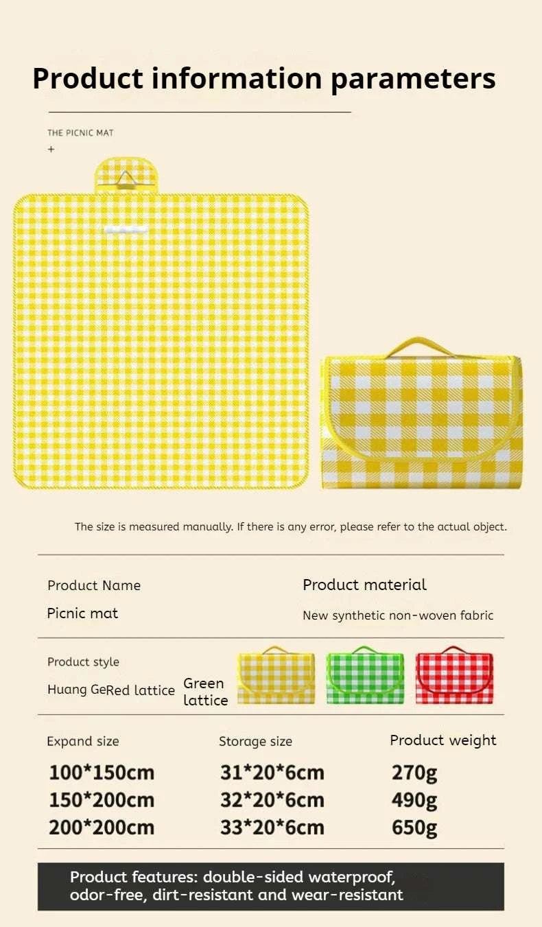 Waterproof Beach Mat Folding Mattress Portable Lightweight Picnic Mat ﻿Large Outdoor Camping Mat Writings On The Wall 