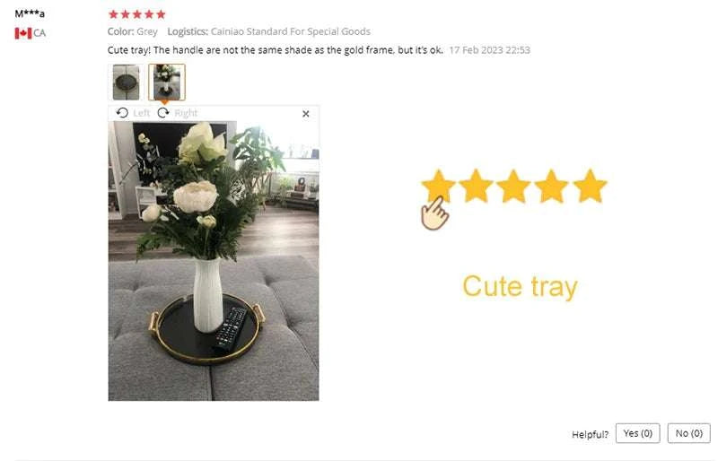 Round Serving Decorative Tray Plastic Serving Tray Kitchen Storages Decor for Party Coffee Table for Living Room Bathroom Writings On The Wall 