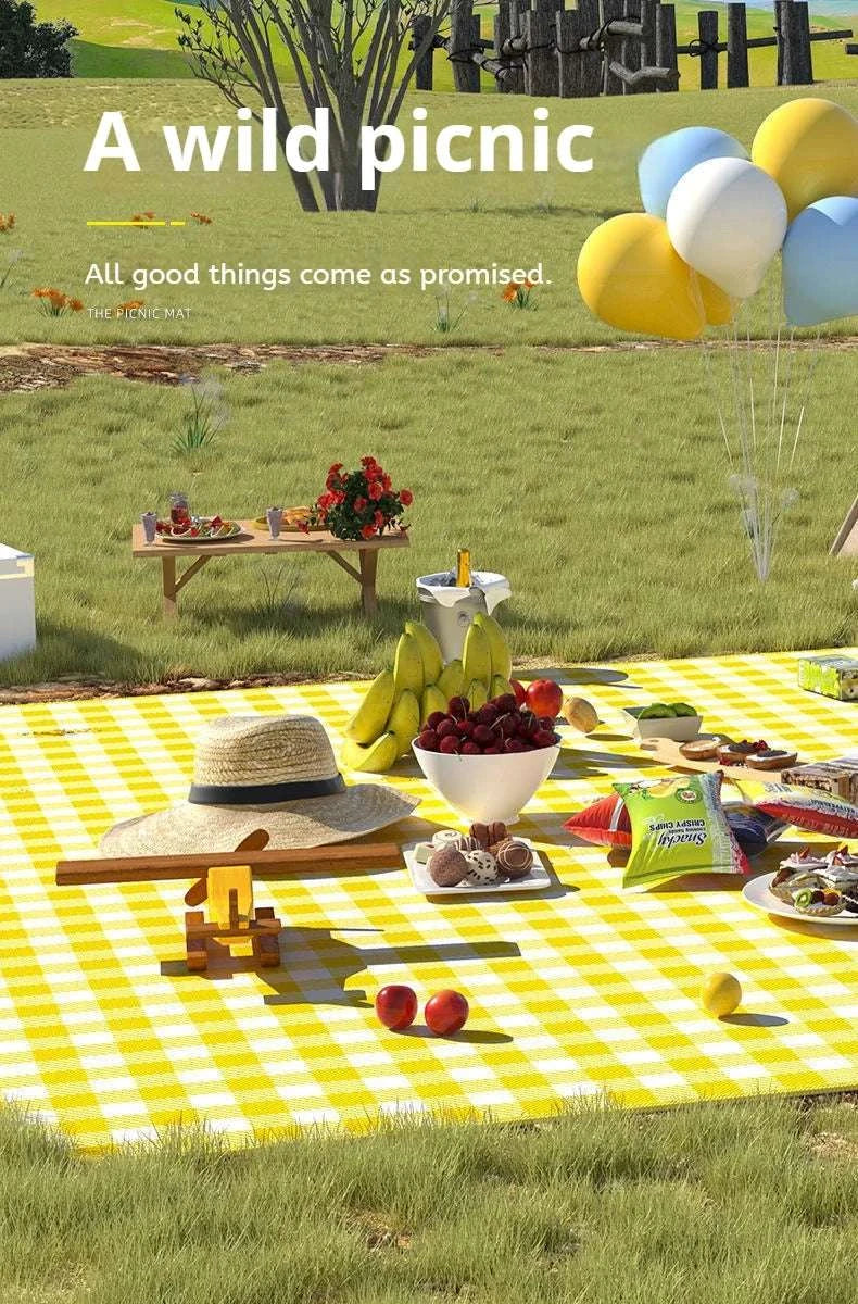 Waterproof Beach Mat Folding Mattress Portable Lightweight Picnic Mat ﻿Large Outdoor Camping Mat Writings On The Wall 