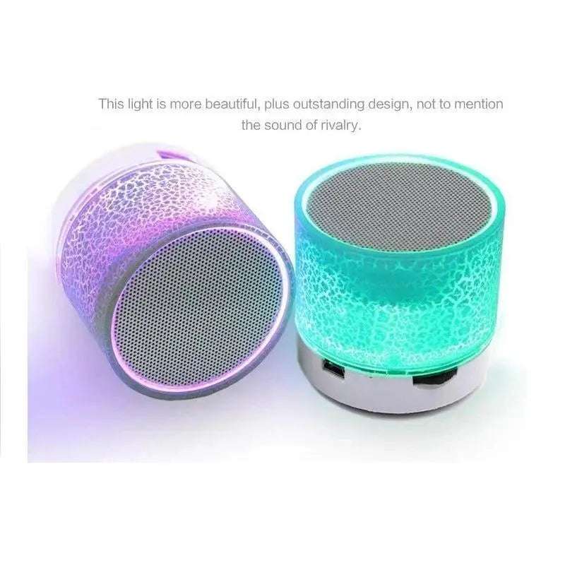 Mini Bluetooth Speaker Wireless Loudspeaker Crack LED SD Card USB Subwoofer Portable MP3 Music Sound Column for PC Mobile Phone Writings On The Wall 