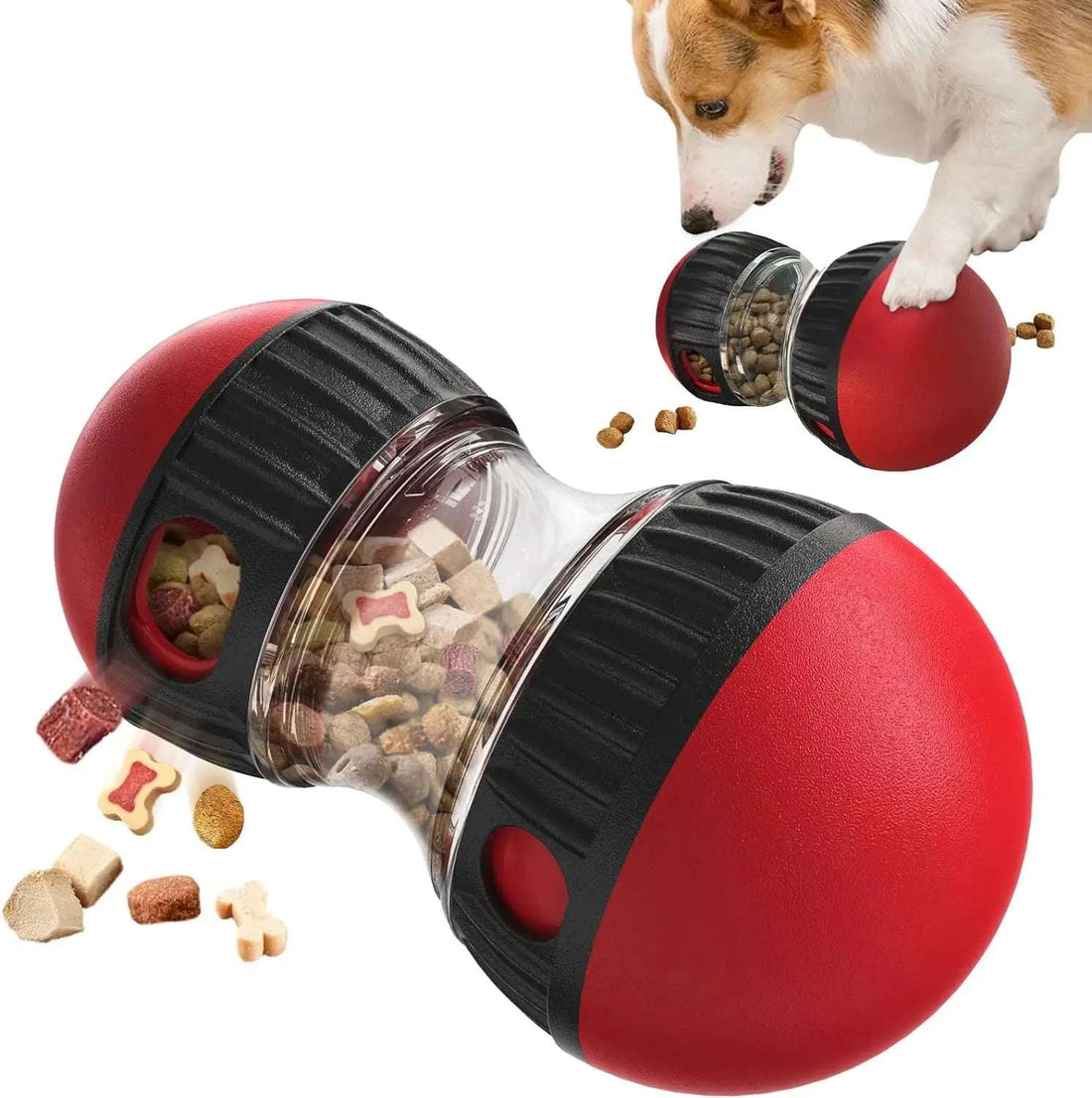 Dog Puzzle Toy Elliptical Track Rolling Increase Intelligence Ball Leaky Food Develop Good Habits Durable Interactive Pet Toys Writings On The Wall 