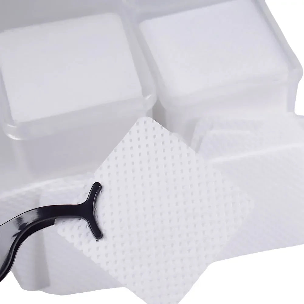 200PCS/Box Disposable Remover Cotton Pad Wipes Nail Polish Eyelashes Glue Cleaner Lint-Free Paper Pad Cleaning Manicure Supplies