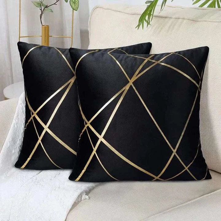 Geometric Abstraction Line printing Pillowcase Black green Cushion Cover Sofa Bedside Throw Pillowcover 45x45cm Home Decor Writings On The Wall 