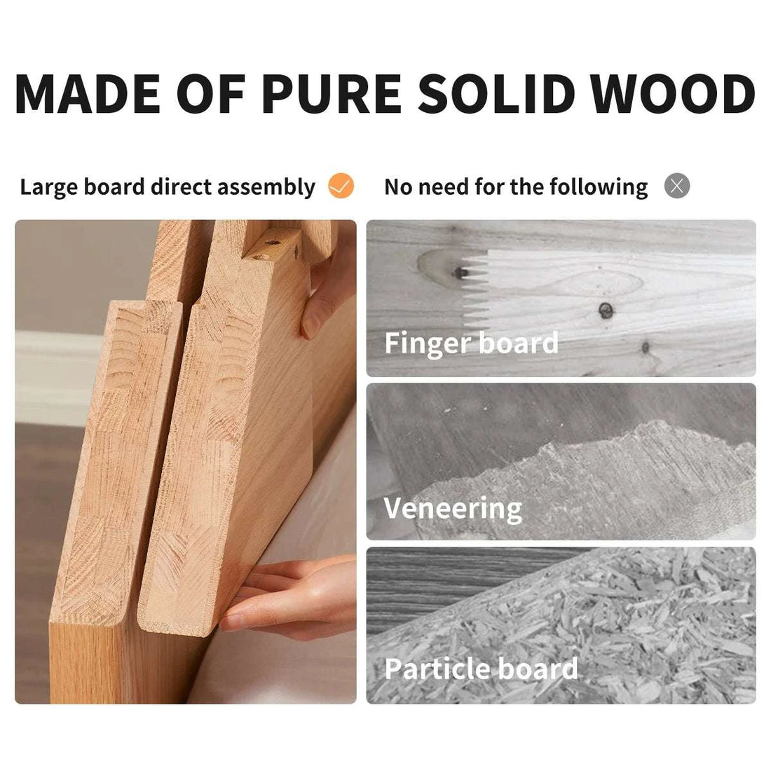 Solid Wood Rectangle Serving Tray with Gold Metal Handles - Coffee Table Ottoman Kitchen Decor 17.7x11.8'' Brown Writings On The Wall 