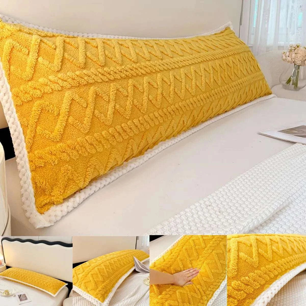 120/150/180cm Long Plush Pillowcase Soft Warm Velvet Bedding Body Pillow Cover Home Decor Large Couple Flannel Pillow Case Writings On The Wall 