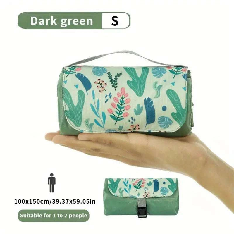 Pocket Size Waterproof Picnic Mat - Mini Foldable Beach Blanket Sand Proof Portable Outdoor Travel Mat Moisture Proof Writings On The Wall 