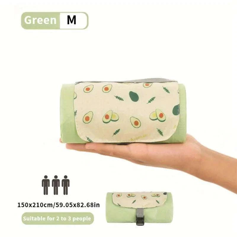 Pocket Size Waterproof Picnic Mat - Mini Foldable Beach Blanket Sand Proof Portable Outdoor Travel Mat Moisture Proof Writings On The Wall 