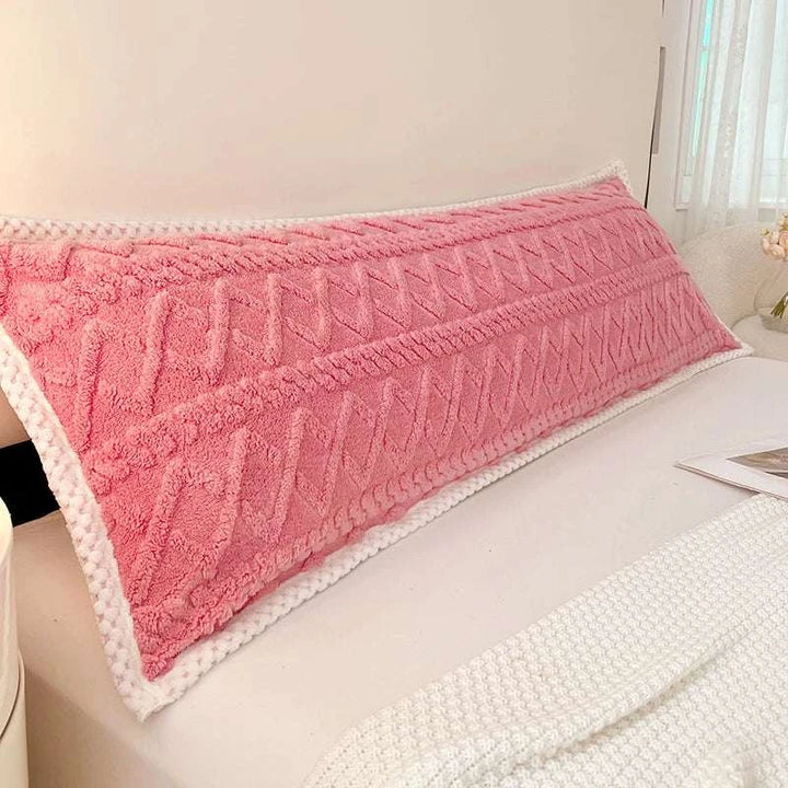 120/150/180cm Long Plush Pillowcase Soft Warm Velvet Bedding Body Pillow Cover Home Decor Large Couple Flannel Pillow Case Writings On The Wall 