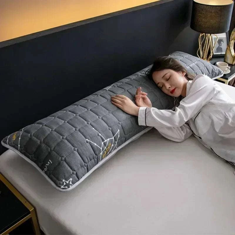Solid Color Quilted Design Long Pillowcase Bedding Body Pillow Cover Pillow Case For Healthy Standard 48*120cm/48*150cm/48*180cm Writings On The Wall 