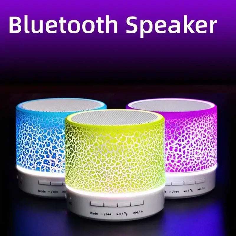 Mini Bluetooth Speaker Wireless Loudspeaker Crack LED SD Card USB Subwoofer Portable MP3 Music Sound Column for PC Mobile Phone Writings On The Wall 