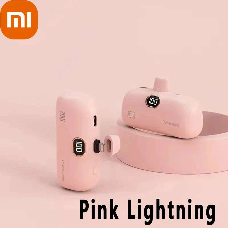 Xiaomi Mijia 30000mAh Mini Portable Power Bank Capsule Mobile Power Supply Emergency External Battery Fast Charger For iPhone 16 Writings On The Wall 