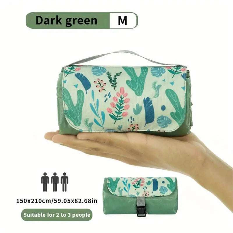 Pocket Size Waterproof Picnic Mat - Mini Foldable Beach Blanket Sand Proof Portable Outdoor Travel Mat Moisture Proof Writings On The Wall 