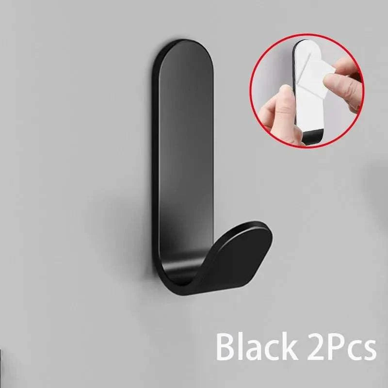 Self Adhesive Strong Wall Organizer Hook Behinddoor Key Cloth Hanger Hook Bathroom Robe Towel Holder Rack Kitchen Home Organizer Writings On The Wall 
