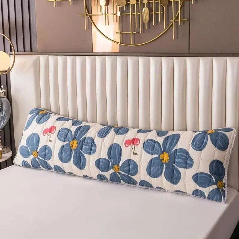 Solid Color Quilted Design Long Pillowcase Bedding Body Pillow Cover Pillow Case For Healthy Standard 48*120cm/48*150cm/48*180cm Writings On The Wall 